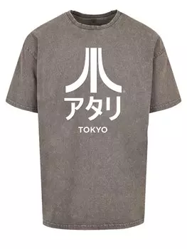 Рубашка F4NT4STIC Atari Tokyo Retro Arcade Games, темно-серый