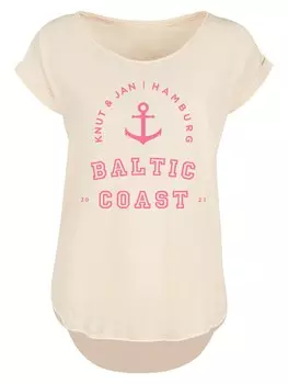 Рубашка F4NT4STIC Baltic Coast Ostsee Knut & Jan Hamburg, песок