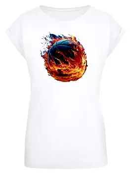 Рубашка F4Nt4Stic Basketball Sports Collection On FIRE, белый