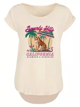 Рубашка F4NT4STIC Beverly Hills California Glamour Summer, песочный