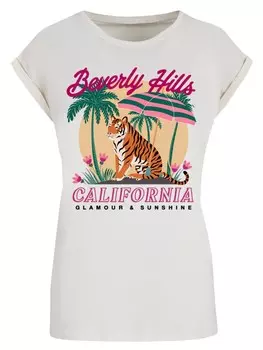 Рубашка F4NT4STIC Beverly Hills California Glamour Summer, песочный