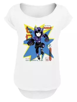 Рубашка F4NT4STIC Big Hero 6 Hiro Manga, цвет mottled white