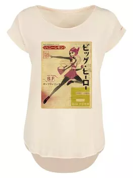 Рубашка F4NT4STIC Big Hero 6 Honey Lemon Newspaper, песочный