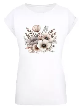 Рубашка F4NT4STIC Blumenstrau Boho, белый