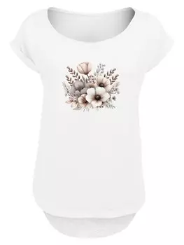 Рубашка F4NT4STIC Blumenstrau Boho, белый