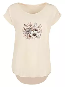Рубашка F4NT4STIC Blumenstrau Boho, бежевый