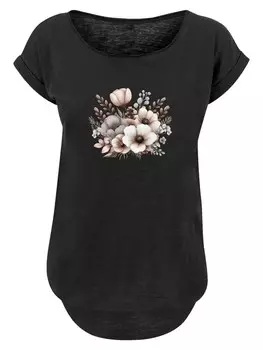 Рубашка F4NT4STIC Blumenstrau Boho, черный