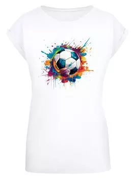 Рубашка F4NT4STIC Bunte Fuball Grafik, белый