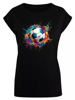 Рубашка F4NT4STIC Bunte Fuball Grafik, черный