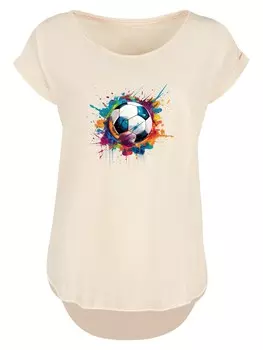 Рубашка F4NT4STIC Bunte Fuball, песочный