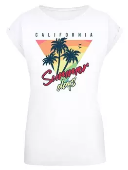 Рубашка F4NT4STIC California Palmen Retro, белый