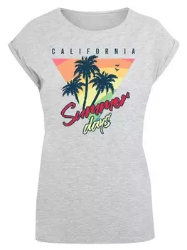 Рубашка F4NT4STIC California Palmen Retro, серый