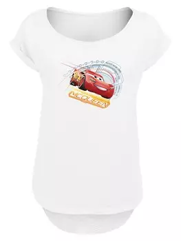 Рубашка F4NT4STIC Cars Lightning McQueen, белый