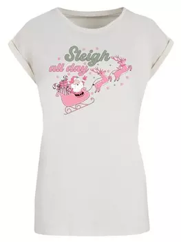 Рубашка F4NT4STIC Christmas Sleigh all day, бежевый