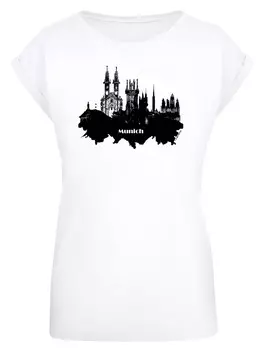 Рубашка F4Nt4Stic Cities Collection - Munich skyline, белый