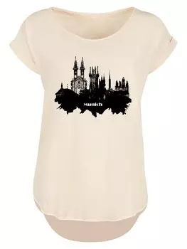 Рубашка F4NT4STIC Cities Collection - Munich skyline, песок