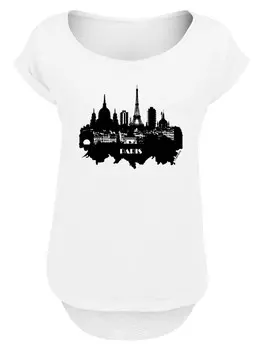 Рубашка F4NT4STIC Cities Collection - Paris skyline, белый