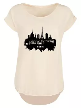 Рубашка F4NT4STIC Cities Collection - Paris skyline, песок