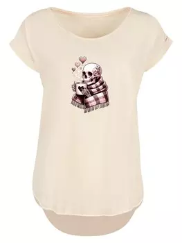 Рубашка F4NT4STIC Cozy Winter Skelett, бежевый