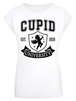 Рубашка F4NT4STIC Cupid University Valentinstag, белый