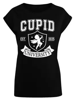 Рубашка F4NT4STIC Cupid University Valentinstag, черный