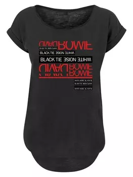 Рубашка F4NT4STIC David Bowie Black Tie White Noise, черный