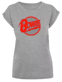 Рубашка F4NT4STIC David Bowie Diamond Dogs, цвет Grey/mottled grey