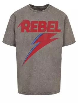 Рубашка F4NT4STIC David Bowie Distressed Rebel, темно-серый