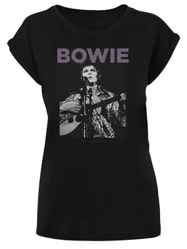 Рубашка F4NT4STIC David Bowie Rock Poster, черный