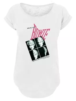 Рубашка F4NT4STIC David Bowie Serious Moonlight Tour 83, белый