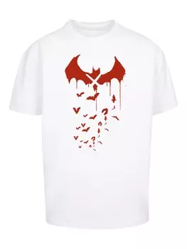 Рубашка F4NT4STIC DC Comics Batman Arkham Bats X Drip, белый