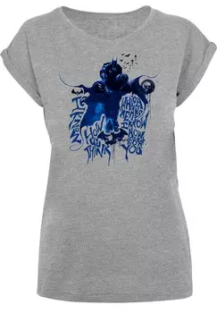 Рубашка F4NT4STIC DC Comics Batman Arkham Knight Think, пятнистый серый