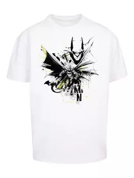 Рубашка F4NT4STIC DC Comics Batman Batface Splash, белый