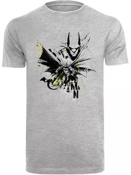 Рубашка F4NT4STIC DC Comics Batman Batface Splash, цвет Grey/mottled grey