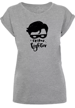 Рубашка F4NT4STIC DC Comics Batman Crime Fighter, пятнистый серый