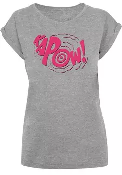 Рубашка F4NT4STIC DC Comics Batman TV Series Kapow, пятнистый серый