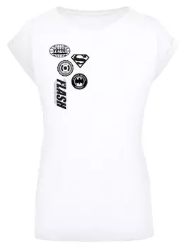 Рубашка F4NT4STIC DC Comics Justice League Icons Cluster, белый