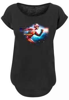 Рубашка F4NT4STIC DC Comics The Flash Sparks and Flash, черный