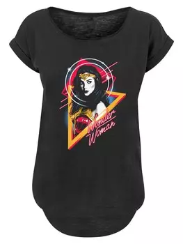 Рубашка F4Nt4Stic DC Comics Wonder Woman 84 Diana 80s Triangle, черный