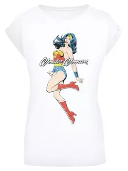 Рубашка F4Nt4Stic DC Comics Wonder Woman Jump, белый