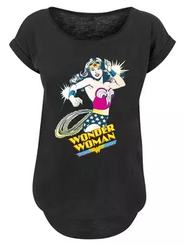 Рубашка F4Nt4Stic DC Comics Wonder Woman Lasso, черный
