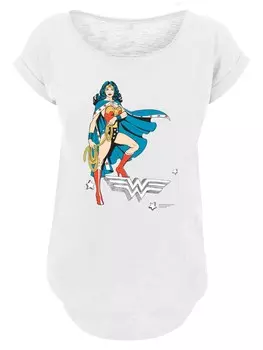 Рубашка F4NT4STIC DC Comics Wonder Woman, пестрый белый