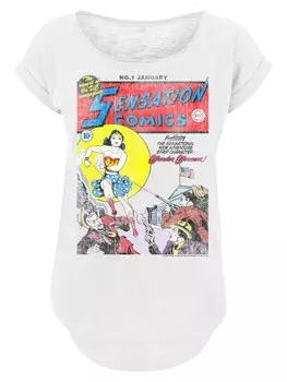 Рубашка F4NT4STIC DC Comics Wonder Woman Sensation Comics Issue 1 Cover, белый