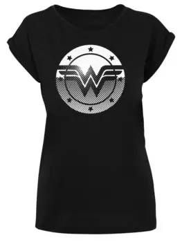 Рубашка F4Nt4Stic DC Comics Wonder Woman Spot Logo, черный