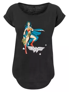 Рубашка F4NT4STIC DC Comics Wonder Woman Standing, черный