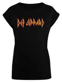 Рубашка F4NT4STIC Def Leppard, черный