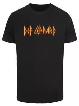 Рубашка F4NT4STIC Def Leppard, черный