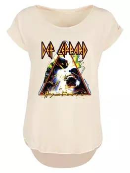 Рубашка F4NT4STIC Def Leppard Hysteria, песочный