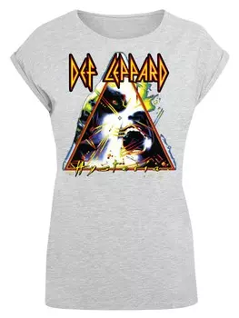 Рубашка F4NT4STIC Def Leppard Hysteria, серый
