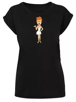 Рубашка F4Nt4Stic Die Familie Feuerstein Wilma Flintstone Classic Pose, черный